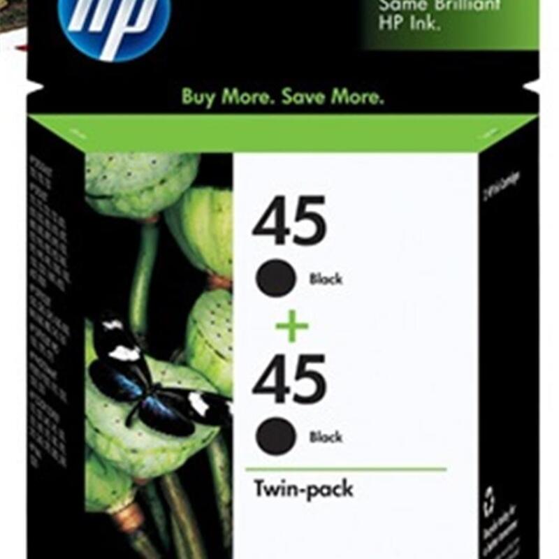 HP 45 Black Siyah 42ML 51645AA 2Lİ Paket Kartuş CC625A 710C/720C/810C/815C/880C/890C/895Cxi