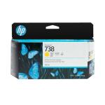 HP 738 Yellow Sarı 130ML Plotter Kartuşu 498N7A XT870