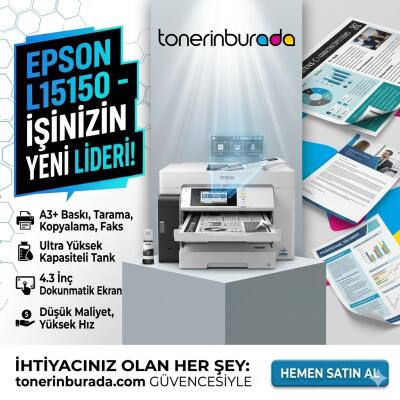 Epson EcoTank M15180 Wi-Fi + Fotokopi + Tarayıcı A3/A4 Siyah Beyaz Mürekkep Tanklı Yazıcı