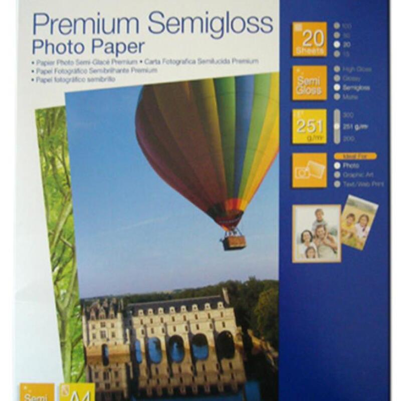Epson A4 251Gram 20'li Premium Semigloss Fotoğraf Kağıdı S041332