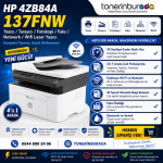 HP 4ZB84A 137FNW Yazıcı/Tarayıcı/Fotokopi/Faks/Network/Wifi Lazer Yazıcı