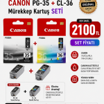 CANON PGI-35 +CLI36 RENKLİ KARTUŞ SETİ IP100