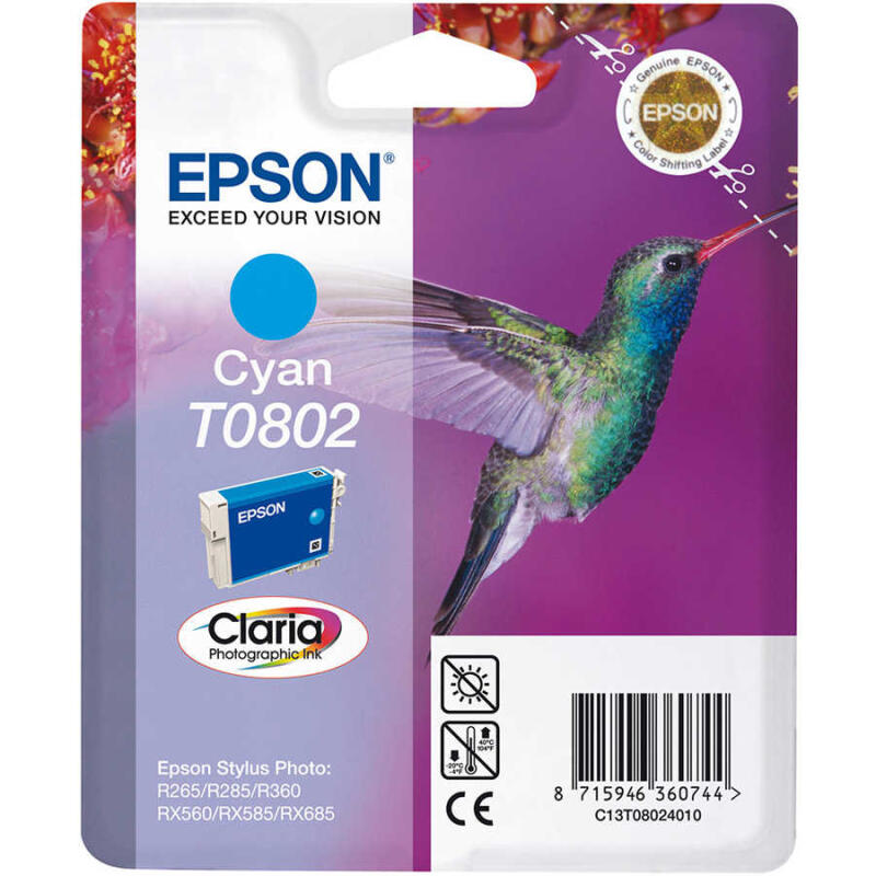 EPSON T0802 MAVİ MÜREKKEP KARTUŞU ( C13T080240 ) PX650