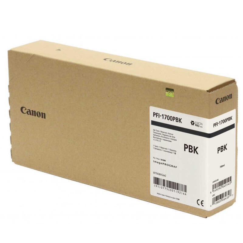Canon Pfı-1700Pbk-0775C001 Foto Siyah Orijinal Kartuş