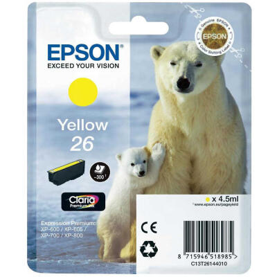 Epson 26-T2614-C13T26144020 Sarı Orijinal Kartuş