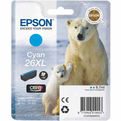 Epson 26Xl-T2632-C13T26324020 Mavi Orijinal Kartuş