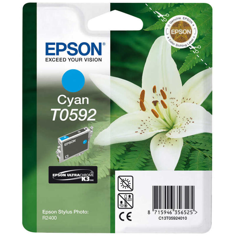 Epson T0592-C13T05924020 Mavi Orijinal Kartuş  R2400