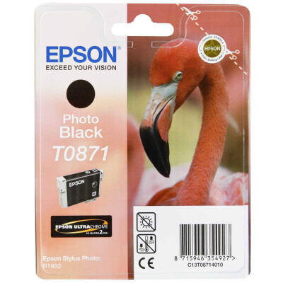 Epson T0871-C13T08714020 Foto Siyah Orijinal Kartuş