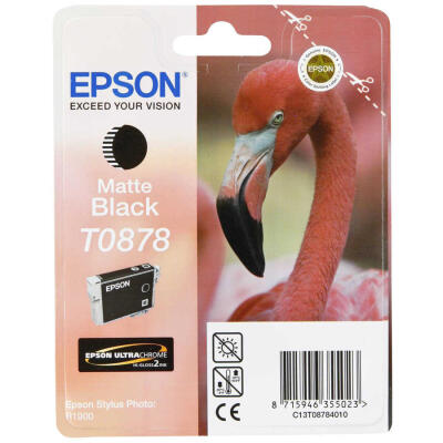 Epson T0878-C13T08784020 Mat Siyah Orijinal Kartuş