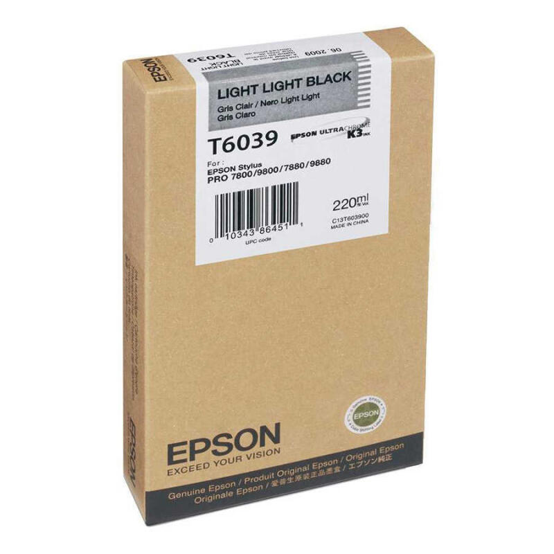 Epson T6039-C13T603900 Açık Açık Siyah Orijinal Kartuş