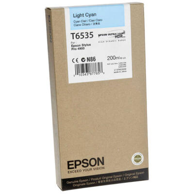 Epson T6535-C13T653500 Açık Mavi Orijinal Kartuş
