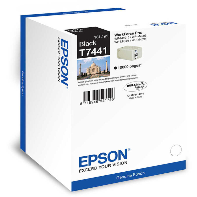 Epson T7441-C13T74414010 Siyah Orijinal Kartuş