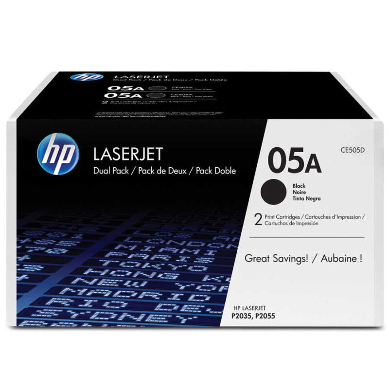 Hp 05A-Ce505D Orijinal Toner İkili Paket