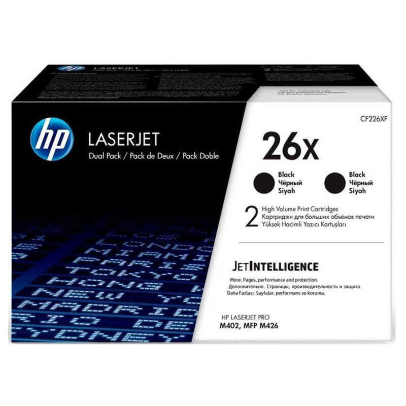 Hp 26X-Cf226Xf Orijinal Toner Yüksek Kapasiteli İkili Paket