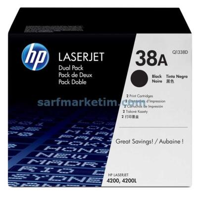 Hp 38A-Q1338D Orijinal Toner İkili Paket