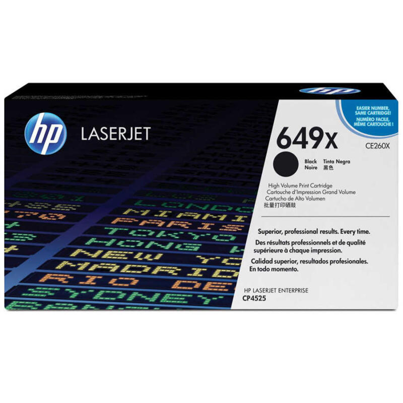 Hp 649X-Ce260X Siyah Orjinal Toner Yüksek Kapasiteli
