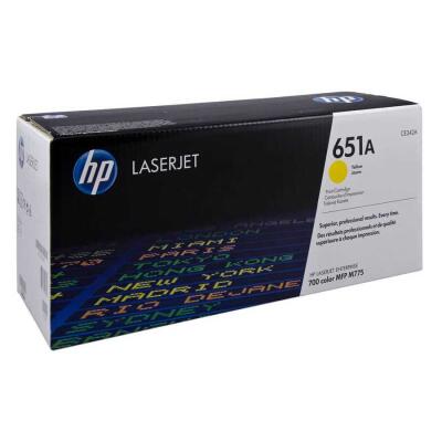 Hp 651A-Ce342A Sarı Orijinal Toner