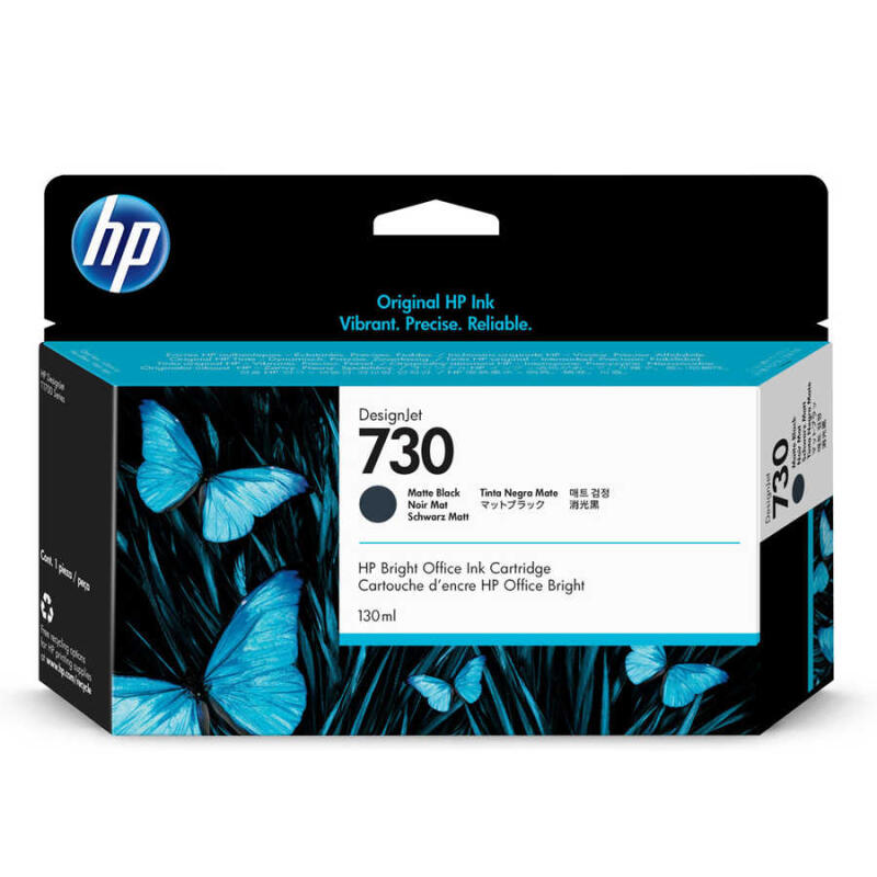Hp 730-P2V65A Mat Siyah Orijinal Kartuş T1600dr