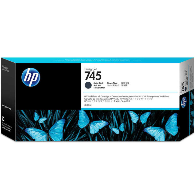Hp 745-F9K05A Mat Siyah Orijinal Kartuş Yüksek Kapasiteli