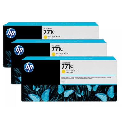 Hp 771C-B6Y34A Sarı Orijinal Kartuş 3Lü Paket
