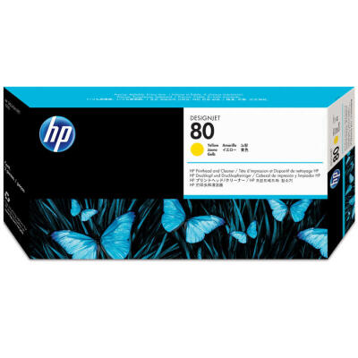 Hp 80-C4823A Orijinal Sarı Baskı Kafası Ve Kafa Temizleyici