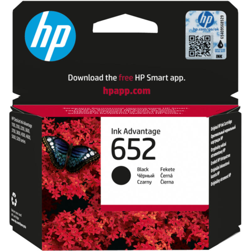 Hp 652 - F6V25Ae Siyah Orijinal Kartuş