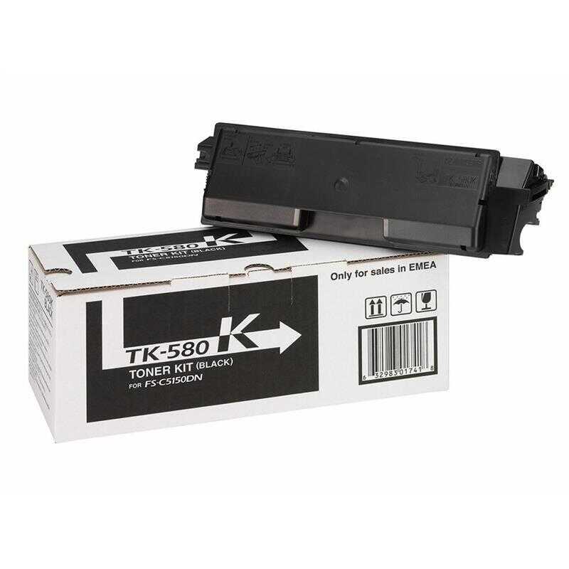 Kyocera Tk-580-1T02Kt0Nl0 Siyah Orijinal Toner