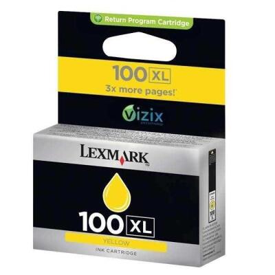 Lexmark 100Xl-14N1071E Sarı Orjinal Kartuş Yüksek Kapasiteli