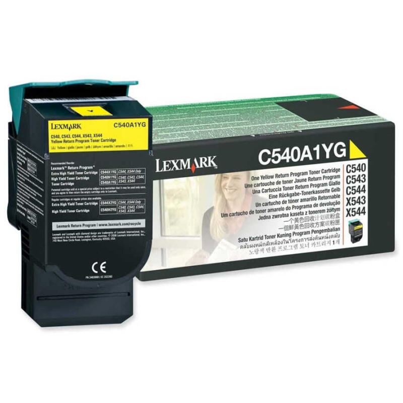 Lexmark C540-C540A1Yg Sarı Orijinal Toner
