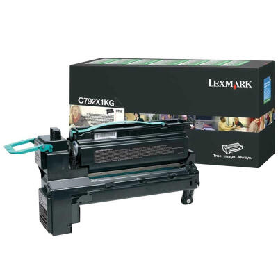 Lexmark C792-C792X1Kg Siyah Orijinal Toner Yüksek Kapasiteli