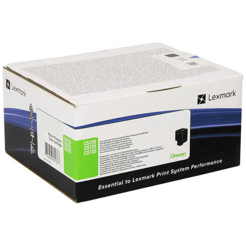 Lexmark Cs720-74C5Sc0 Mavi Orijinal Toner Yüksek Kapasiteli