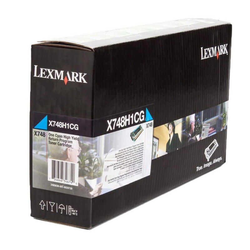 Lexmark X748-X748H1Cg Mavi Orijinal Toner Yüksek Kapasiteli