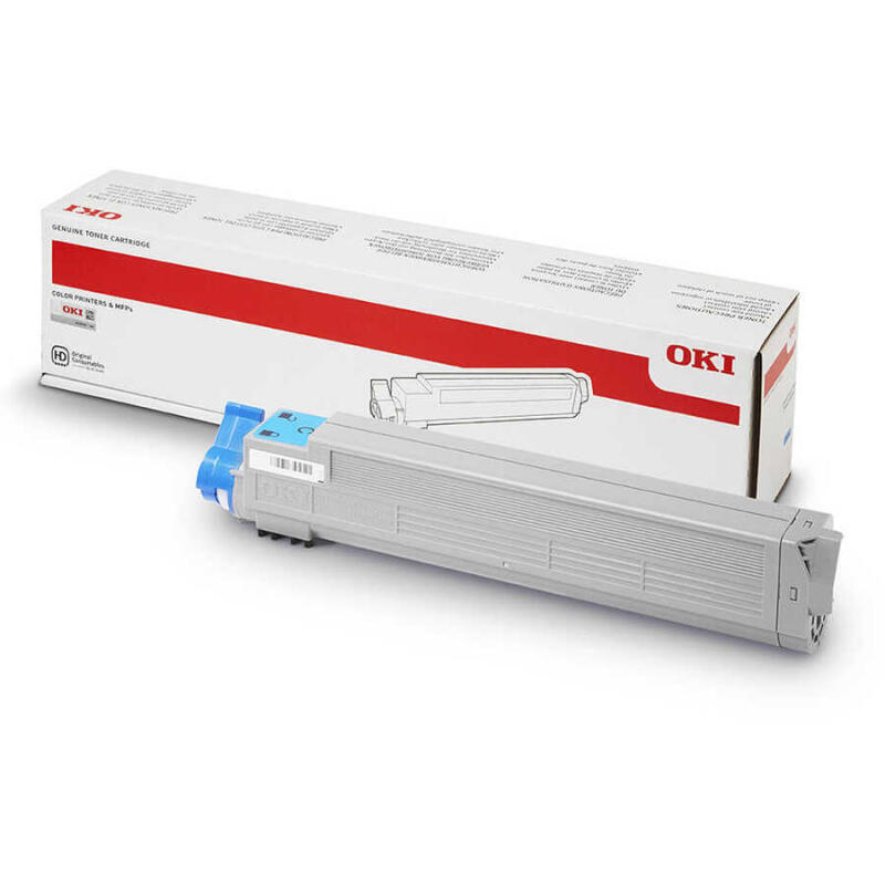 Oki C9655-43837135 Mavi Orijinal Toner