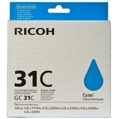Ricoh Aficio Gc-31C Mavi Orjinal Kartuş