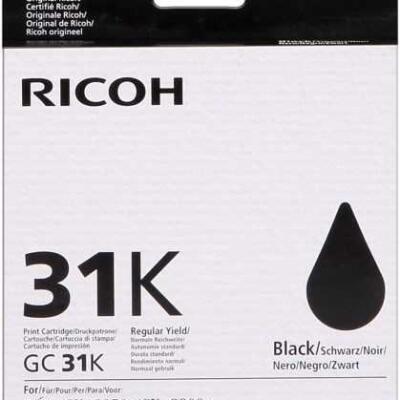 Ricoh Aficio Gc-31K Siyah Orjinal Kartuş