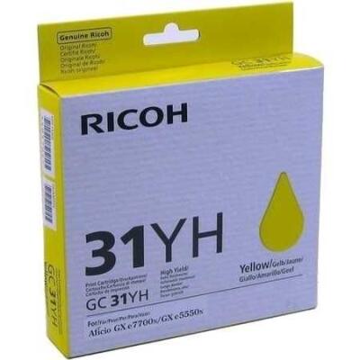 Ricoh Aficio Gc-31Yh Sarı Orjinal Kartuş