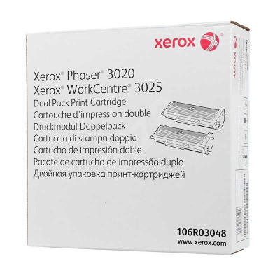 Xerox Phaser 3020-106R03048 Orijinal Toner 2Li Paket