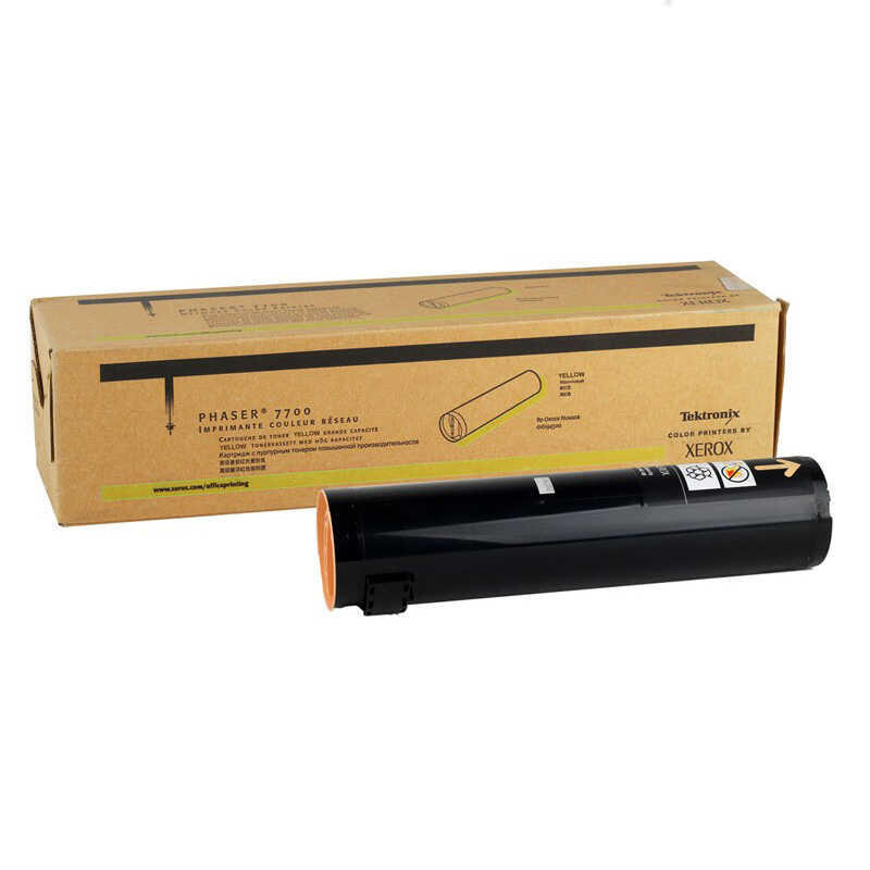 Xerox Phaser 7700-016194600 Sarı Orijinal Toner Yüksek Kapasiteli